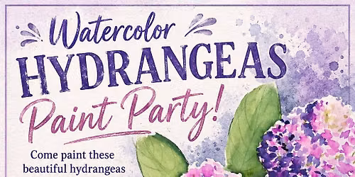 Hydrangea Watercolor Class 