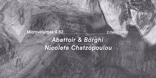 Microvolumes 4.82 | Abattoir & Borghi | Nicoleta Chatzopoulou