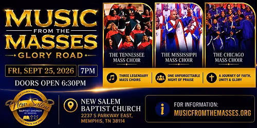 MUSIC FROM THE MASSES  feat. TN MASS, CHICAGO MASS & MS MASS CHOIRS