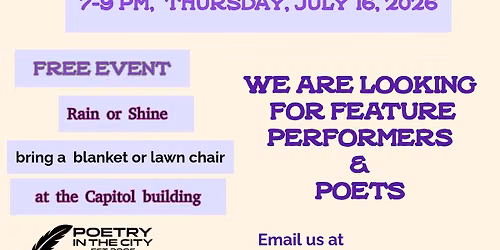Poetry in the City 2026