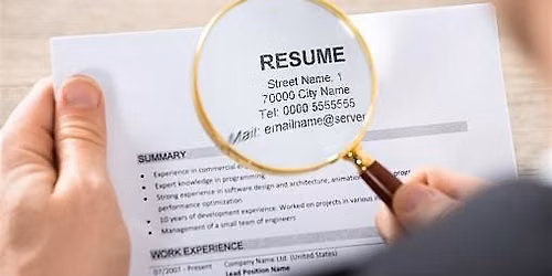 Workforce Development Division Resume Workshop