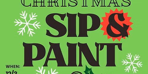 Christmas Sip and Paint with Sarah Tinsley Parker ROUND 2 \ud83c\udf78 \ud83e\udd36\ud83c\udffc \ud83c\udfa8 