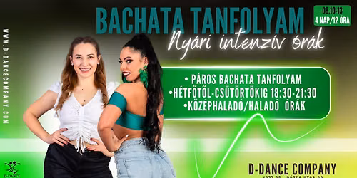 Bachata Intenz\u00edv H\u00e9t 2. \/ K\u00f6z\u00e9phalad\u00f3 & Halad\u00f3 \/ D.D.C.