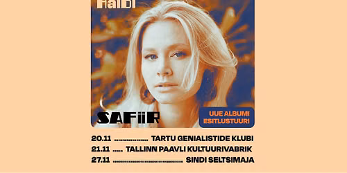 Haldi - "Safiir" albumiesitlus Tartus