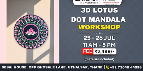 3D Lotus Dot Mandala Workshop