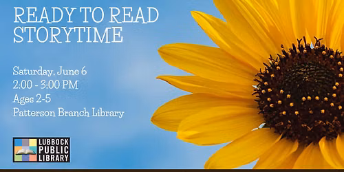 Ready to Read Storytime at Patterson Branch Library