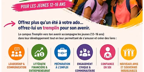 Campus d'\u00e9t\u00e9 Tremplin vers ton Avenir