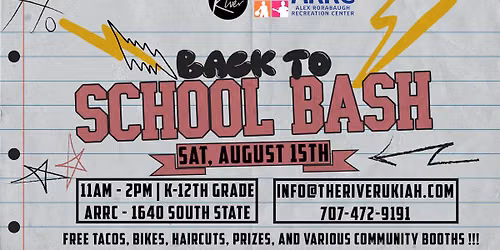 \ud83c\udf89 Annual Back to School Bash is BACK! \ud83c\udf92\ud83c\udf2e\ud83d\udeb2