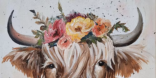 Highland Cow Paint & Sip