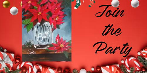 Poinsettia's in a Mason