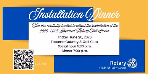 Lakewood Rotary Club Installation Dinner