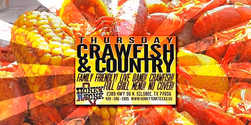BOILED CRAWFISH & LIVE MUSIC By The Coveralls