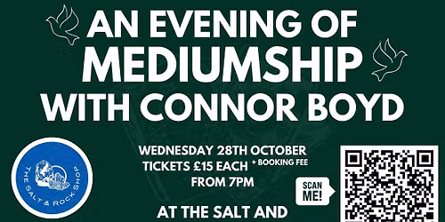 Evening of Mediumship with Connor Boyd @ The Salt & Rock Shop