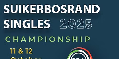 Suikerbosrand Singles Championship 2025 PBA Qualifying Event