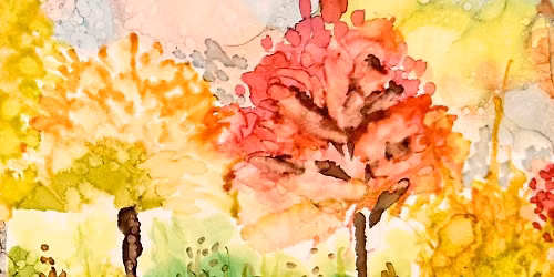 Autumn Trees Alcohol ink Workshop with Millie Moth
