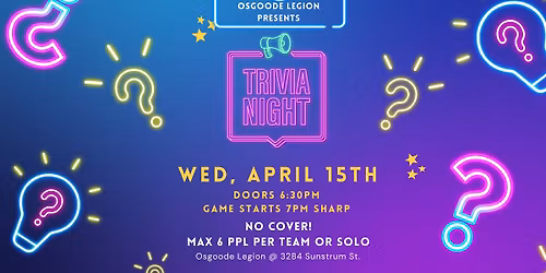 Trivia Night! Osgoode Legion