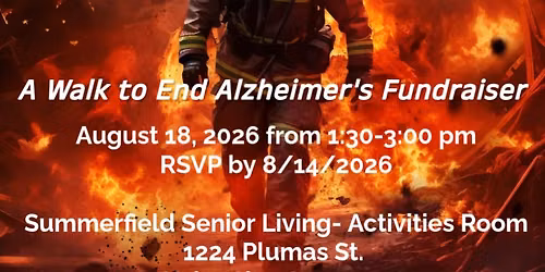 Firefighter Bingo with Summerfield and Sutter Estates Serenity Walkers