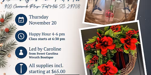 Knowledge Perk- Fort Mill Winter Wreath Workshop 