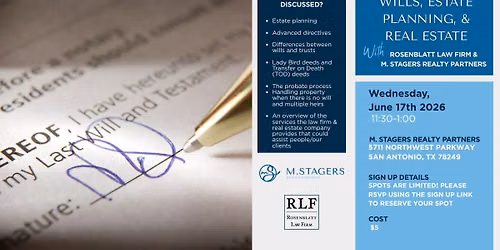 Wills, Estate Planning, & Real Estate