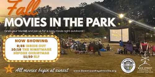 Movies in the Park- Fall Series