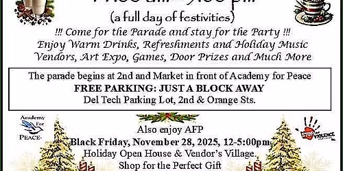 Wilmington JC Christmas Parade, AFP Vendor's Village & Small Businesses