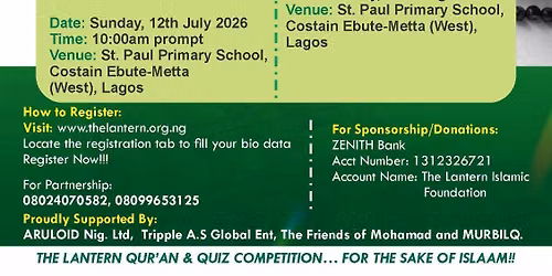 The Lantern Qur'an and Quiz competition 