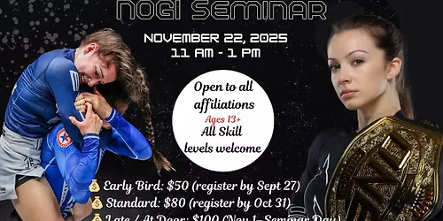 Danielle Kelly NOGI Seminar