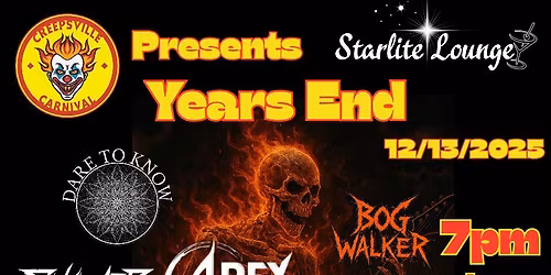 Years End: Featuring Apex Nemesis, Violent Revolution, Bog Walker, Dare to Know, Deadly Virtues