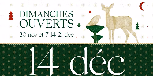 30 nov \u2022 7 \u2022 14 \u2022 21 d\u00e9c \u2764\ufe0f\u2728 DIMANCHES OUVERTS \u00e0 Carouge
