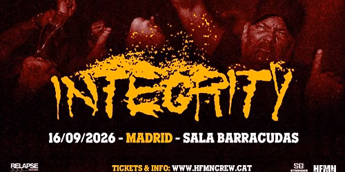 Integrity (16\/09\/2026) MADRID @ Sala Barracudas