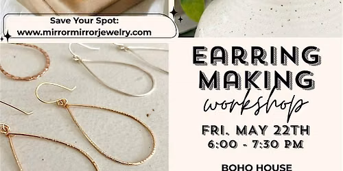 Earring Making Craft Night  - Pop Up  DIY Jewelry Event