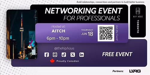 Networking Event for Professionals by The Hip Haus - Jun 18