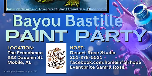 Bayou Bastille Day Paint and Sip Party!