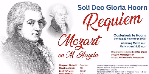 REQUIEM van Mozart en van M. Haydn