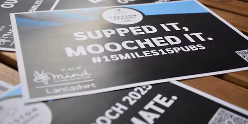 Preston Sup & Mooch 2026 - 15 Miles, 15 Pubs - Charity Walk