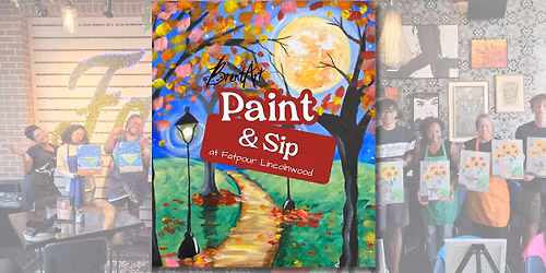 Paint & Sip at Fatpour Tap Works with BrentArt November 16