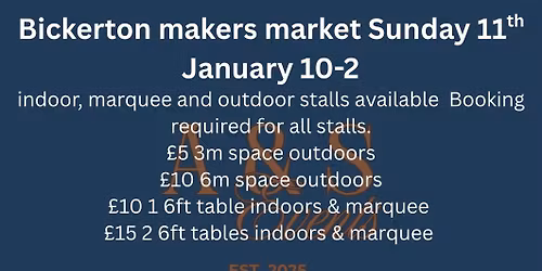 Bickerton makers market 