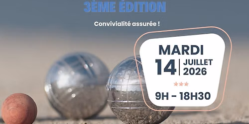 3\u00e8me \u00e9dition du Tournoi de p\u00e9tanque de l'AJN