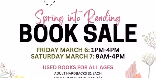 Spring Book Sale! Friends of Milwaukee Public Library Used Booksale