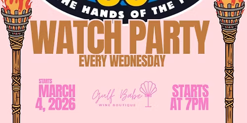 Survivor Watch Party at Gulf Babe! EVERY WEDNESDAY! \ud83c\udf34\ud83d\udd25