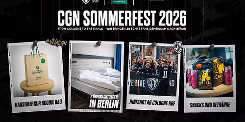 CGN Sommerfest 2026 powered by HanseMerkur
