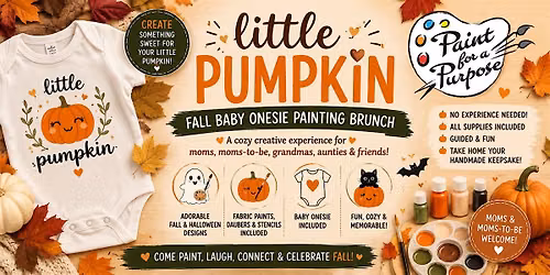 LITTLE PUMPKIN: FALL BABY ONESIE PAINTING