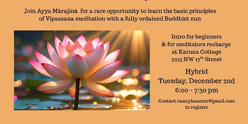 A Free Introduction to Vipassana Meditation 