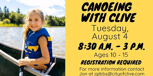 Canoeing with Clive