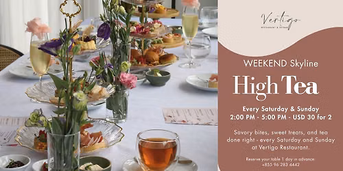 Skyline High Tea at Vertigo \u2601\ufe0f\u2728\ud83e\udd42