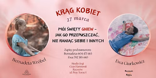 M\u00f3j \u015awi\u0119ty Gniew \u2013 jak go przepuszcza\u0107, nie rani\u0105c siebie i innych - kr\u0105g kobiet
