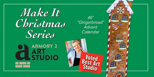 Advent Calendar - 46" Wooden - Paint It!
