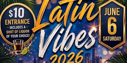 LATIN VIBES ! PARTY, LIVE DJ AND FULL BAR