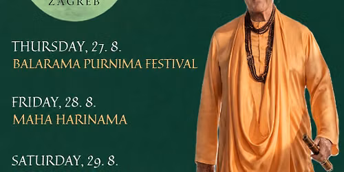 SADHU SANGA: His Holiness Indradyumna Swami in Zagreb