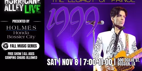 Hurricane Alley LIVE Presents: 1999 The Legacy of Prince